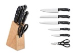 6pcs kitchen knife set with wooden bolck